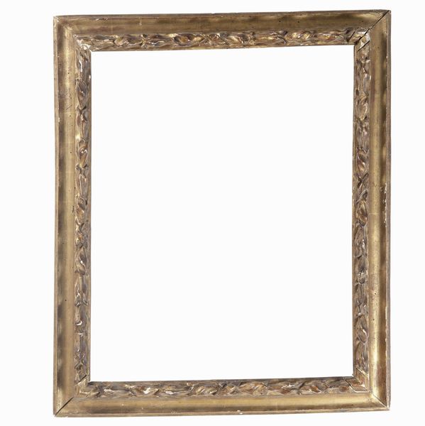 Cornice intagliata e dorata. XVIII secolo  - Asta Cornici Antiche - Associazione Nazionale - Case d'Asta italiane