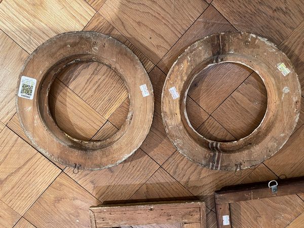 Coppia di cornici circolari mecca, XVIII secolo  - Asta Cornici Antiche - Associazione Nazionale - Case d'Asta italiane
