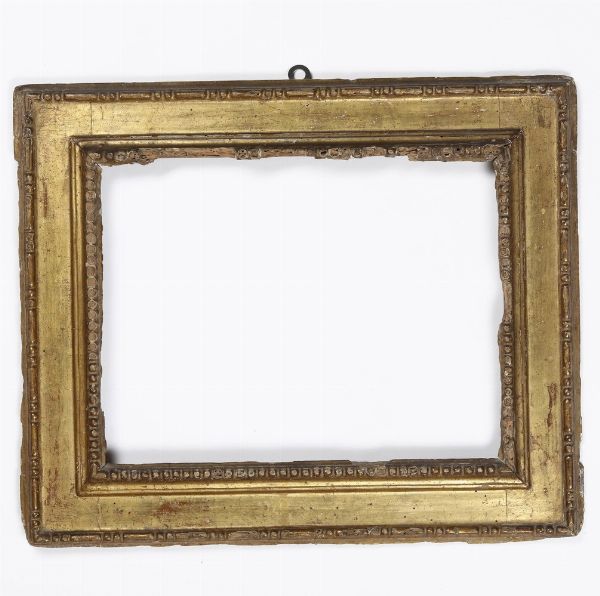 Cornice a cassetta dorata. Italia centrale XVII secolo  - Asta Cornici Antiche - Associazione Nazionale - Case d'Asta italiane