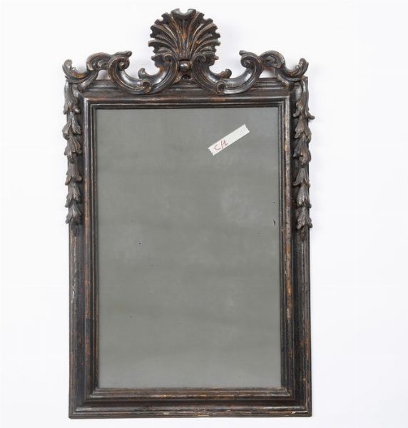 Cornice di produzione fiorentina, intagliata e argentata a mecca, XX secolo  - Asta Cornici Antiche - Associazione Nazionale - Case d'Asta italiane
