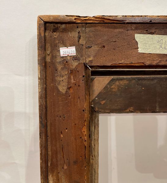 Cornice in legno intagliato, dorato ed ebanizzato. Centro Italia XVII secolo  - Asta Cornici Antiche - Associazione Nazionale - Case d'Asta italiane