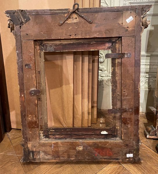 Cornice architettonica a edicola di epoca rinascimentale. Toscana XVI secolo  - Asta Cornici Antiche - Associazione Nazionale - Case d'Asta italiane