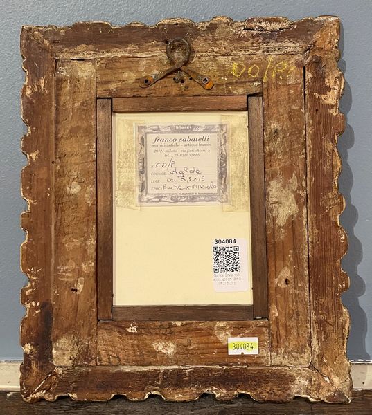 Cornice in legno intagliato e argentato. Emilia, XVII secolo  - Asta Cornici Antiche - Associazione Nazionale - Case d'Asta italiane