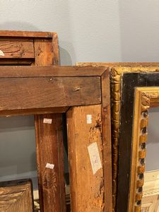 Cornice in legno ebanizzato e dorato. Roma XVII secolo  - Asta Cornici Antiche - Associazione Nazionale - Case d'Asta italiane