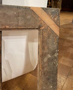 Coppia di cornici in legno intagliato e dorato Roma XVII secolo  - Asta Cornici Antiche - Associazione Nazionale - Case d'Asta italiane