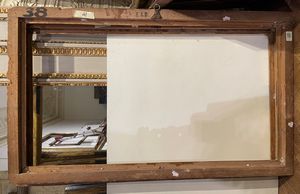 Cornice in legno intagliato, dorato e inciso. Marche met XVIII secolo  - Asta Cornici Antiche - Associazione Nazionale - Case d'Asta italiane