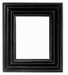 Cornice guilloch in legno intagliato ed ebanizzato. XVII-XVIII secolo  - Asta Cornici Antiche - Associazione Nazionale - Case d'Asta italiane
