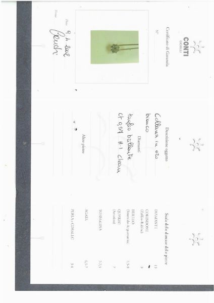 COLLANA A FORMA DI FIORE CON DIAMANTI  - Asta GIOIELLI - Associazione Nazionale - Case d'Asta italiane