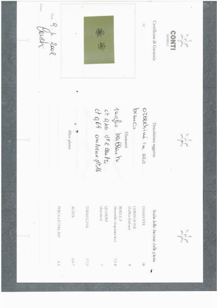 PAIO DI ORECCHINI FLOREALI CON DIAMANTI  - Asta GIOIELLI - Associazione Nazionale - Case d'Asta italiane