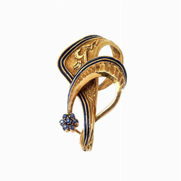 COLLANA DI PERLE CON SPILLA  - Asta GIOIELLI - Associazione Nazionale - Case d'Asta italiane