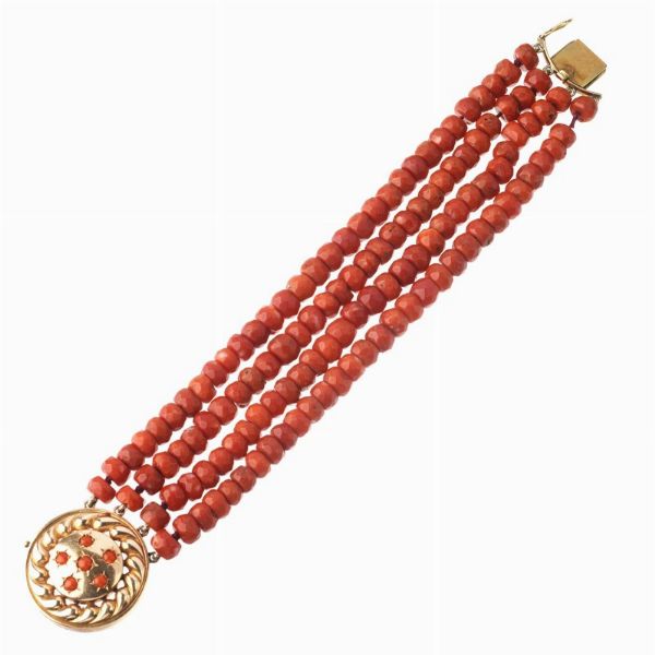 BRACCIALE DI CORALLO  - Asta GIOIELLI - Associazione Nazionale - Case d'Asta italiane