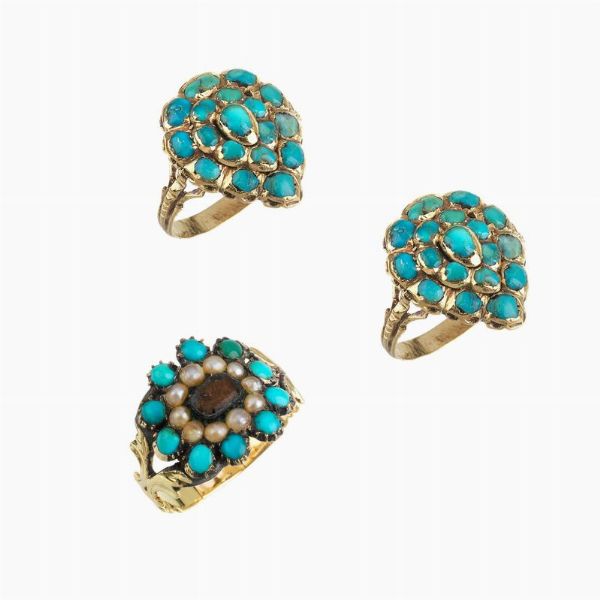 TRE FEDI CHIANINE  - Asta GIOIELLI - Associazione Nazionale - Case d'Asta italiane