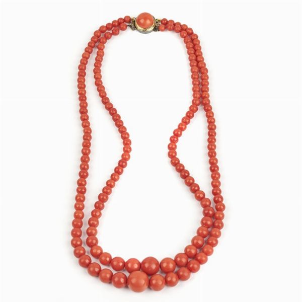 COLLANA IN CORALLO  - Asta GIOIELLI - Associazione Nazionale - Case d'Asta italiane