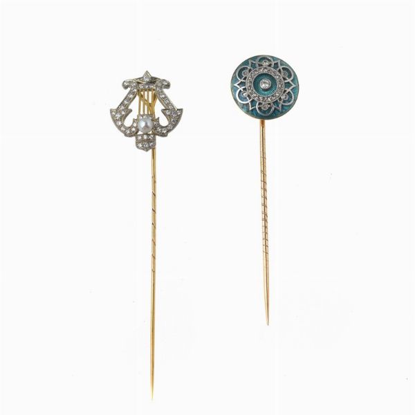 DUE SPILLE  - Asta GIOIELLI - Associazione Nazionale - Case d'Asta italiane