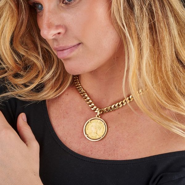 COLLANA A CATENA CON PENDENTE  - Asta GIOIELLI - Associazione Nazionale - Case d'Asta italiane