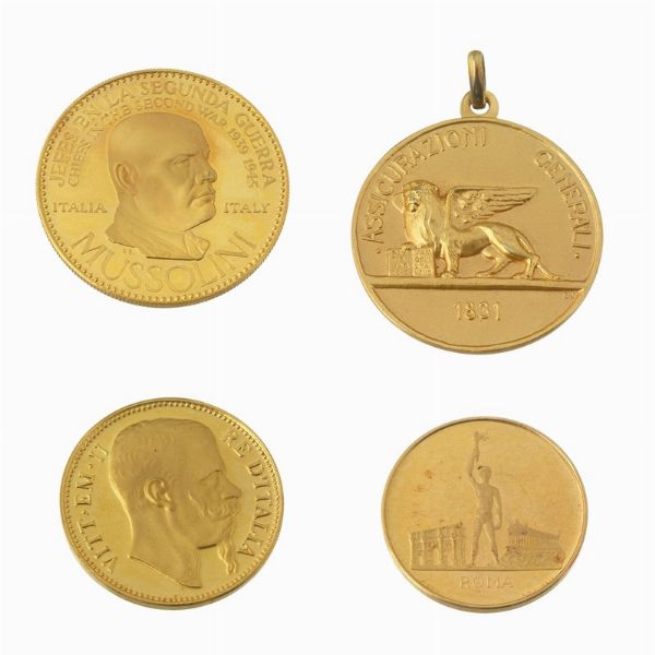 QUATTRO MEDAGLIE  - Asta GIOIELLI - Associazione Nazionale - Case d'Asta italiane