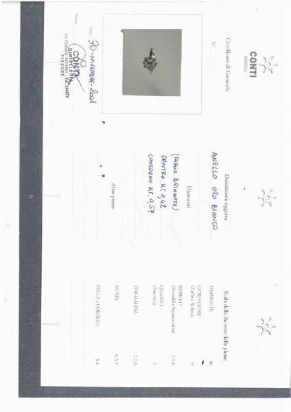 ANELLO A FORMA DI FIORE  - Asta GIOIELLI - Associazione Nazionale - Case d'Asta italiane