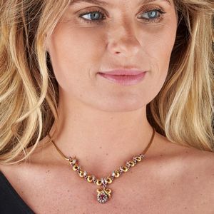 COLLANA A GHIRLANDA CON RUBINI E DIAMANTI  - Asta GIOIELLI - Associazione Nazionale - Case d'Asta italiane