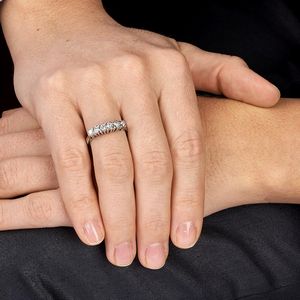 ANELLO RIVIERA CON DIAMANTI  - Asta GIOIELLI - Associazione Nazionale - Case d'Asta italiane