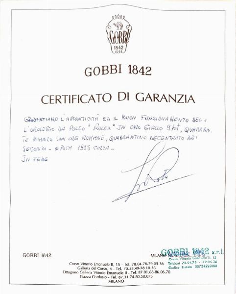 ROLEX : ROLEX OROLOGIO DA POLSO  - Asta OROLOGI E PENNE - Associazione Nazionale - Case d'Asta italiane