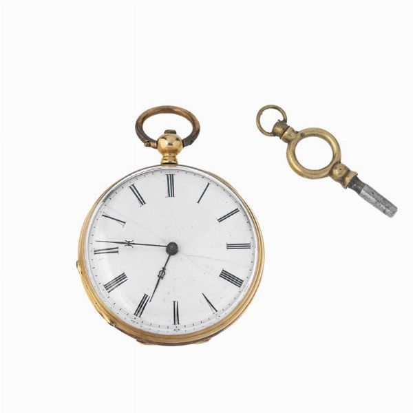 OROLOGIO DA TASCA IN ORO  - Asta OROLOGI E PENNE - Associazione Nazionale - Case d'Asta italiane
