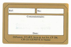 VAN CLEEF & ARPELS LA COLLECTION REF. 45 604  - Asta OROLOGI E PENNE - Associazione Nazionale - Case d'Asta italiane