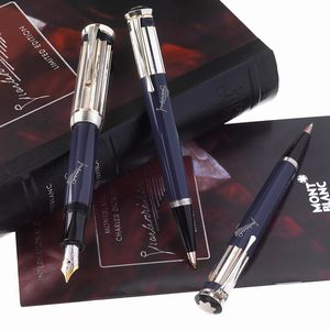 MONTBLANC - MONTBLANC "CHARLES DICKENS" PENNA STILOGRAFICA SERIE SCRITTORI EDIZIONE LIMITATA N. 00652/18000, PENNA A SFERA N. 00652/16000, PORTAMINE N. 0652/4000, ANNO 2001
