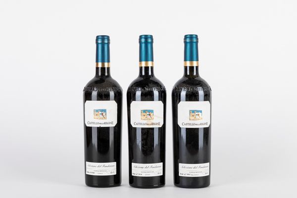 Italia : Castello delle Regine, Selezione del Fondatore (3 BT)  - Asta Vini e Distillati - Associazione Nazionale - Case d'Asta italiane