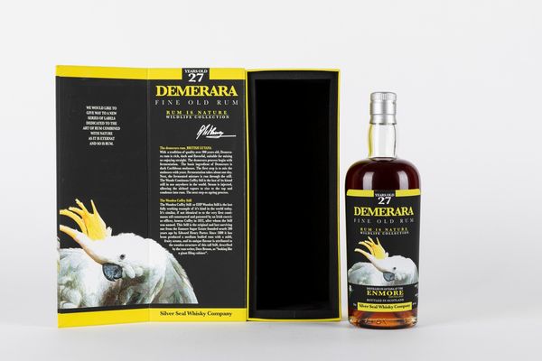 Guyana : Silver Seal Enmore Distillery 27 Year Old Single Cask Fine Old Demerara Rum  - Asta Vini e Distillati - Associazione Nazionale - Case d'Asta italiane