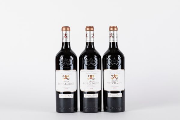 FRANCIA : Chateau Pape Clement 2018 (3 BT)  - Asta Vini e Distillati - Associazione Nazionale - Case d'Asta italiane