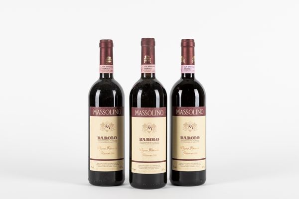Langhe : Massolino Vigna Rionda Riserva Barolo 1996 (3 BT)  - Asta Vini e Distillati - Associazione Nazionale - Case d'Asta italiane