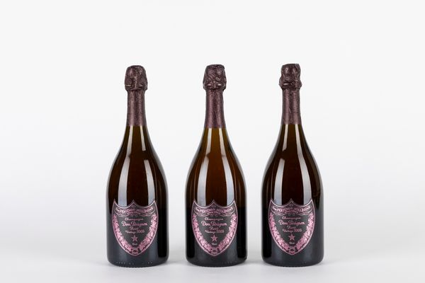 FRANCIA : Dom Perignon Rose' 2005 (3 BT)  - Asta Vini e Distillati - Associazione Nazionale - Case d'Asta italiane