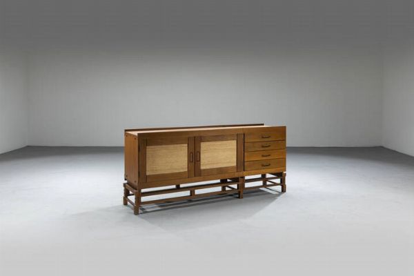LEONARDO FIORI : Credenza con ante e cassetti  - Asta Design - Associazione Nazionale - Case d'Asta italiane