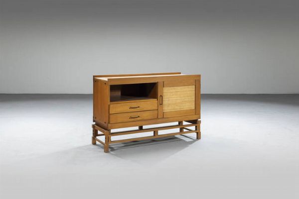 LEONARDO FIORI : Credenza con ante e cassetti  - Asta Design - Associazione Nazionale - Case d'Asta italiane