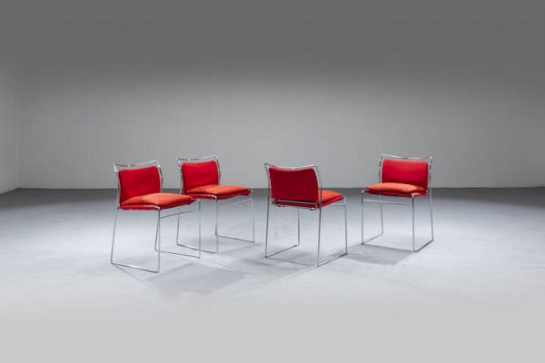 Kazuhide Takahama : Quattro sedie mod. Tulu LG  - Asta Design - Associazione Nazionale - Case d'Asta italiane