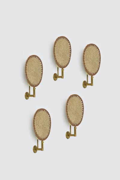 DAL VERA SPA : Cinque appliques  - Asta Design - Associazione Nazionale - Case d'Asta italiane