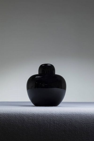 Carlo Scarpa : Vaso con coperchio della serie Opachi  - Asta Design - Associazione Nazionale - Case d'Asta italiane