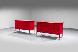 Carlo De Carli - Coppia di cassettiere