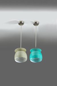 FRANCO ALBINI - Coppia di lampade a sospensione
