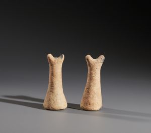 Sonink - Mali - Nello stile di Lotto composto da due piccoli piedi da letto in terracotta