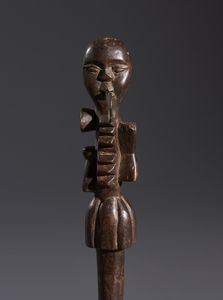 Fon - Nigeria/Benin - Nello stile di Bastone insegna in legno e ferro