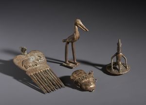 AUTORI VARI - Lotto composto da 4 sculture  in bronzo di differente qualit,  dimensione, epoca e zona di provenienza