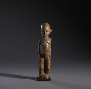 Lobi - Burkina Faso/Costa d'Avorio - Nello stile diScultura antropomorfa in legno duro a patina naturale