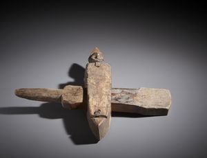 Bambara - Mali - Nello stile di Serratura per porta di granaio in legno e metallo