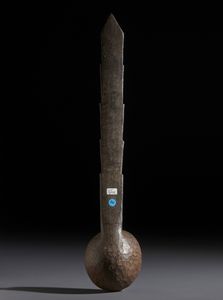 Yoruba -Nigeria : Nello stile di Cucchiaio  in legno duro a patina scura  - Asta Asta 444 | AFRICA, OCEANIA E AMERICHE - ARTIGIANATO AFRICANO: VARI COMMITTENTI E SELEZIONE DALLA COLLEZIONE BARTOLOMUCCI Online - Associazione Nazionale - Case d'Asta italiane