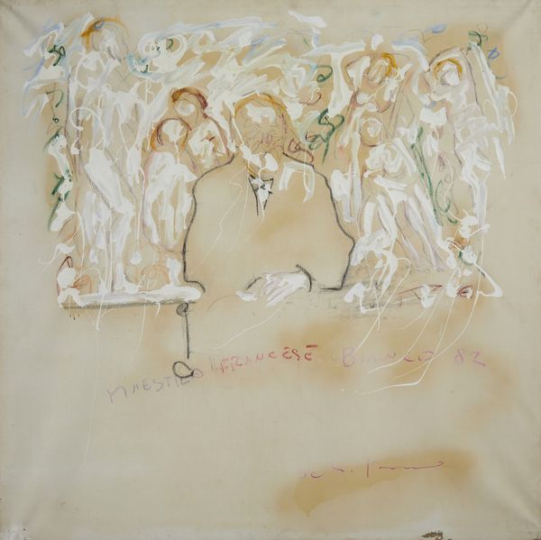 SCHIFANO MARIO (1934 - 1998) : MAESTRO FRANCESE BIANCO, 1982  - Asta Asta 445 | ARTE MODERNA E CONTEMPORANEA - SELECTED Online - Associazione Nazionale - Case d'Asta italiane