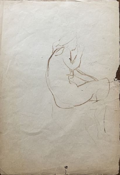 FONTANA LUCIO (1899 - 1968) : NUDO FEMMINILE SEDUTO DI PROFILO, 1939-40  - Asta Asta 445 | ARTE MODERNA E CONTEMPORANEA - SELECTED Online - Associazione Nazionale - Case d'Asta italiane