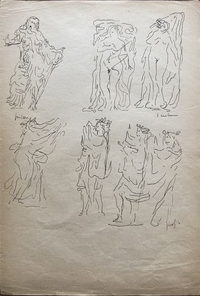 FONTANA LUCIO (1899 - 1968) : STUDI PER SCULTURA, 1934-35  - Asta Asta 445 | ARTE MODERNA E CONTEMPORANEA - SELECTED Online - Associazione Nazionale - Case d'Asta italiane