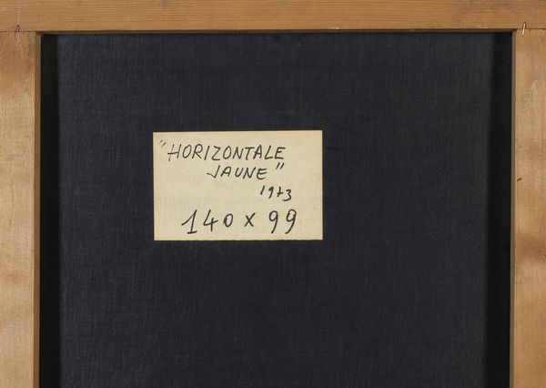 ROTELLA MIMMO (1918 - 2006) : HORIZONTALE JAUNE, 1973  - Asta Asta 445 | ARTE MODERNA E CONTEMPORANEA - SELECTED Online - Associazione Nazionale - Case d'Asta italiane