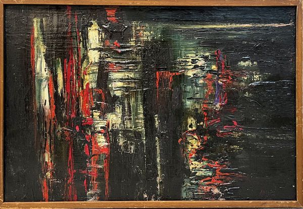 RUGGERI PIERO (1930 - 2009) : LUCI ROSSE, ANNI'60  - Asta Asta 445 | ARTE MODERNA E CONTEMPORANEA - SELECTED Online - Associazione Nazionale - Case d'Asta italiane